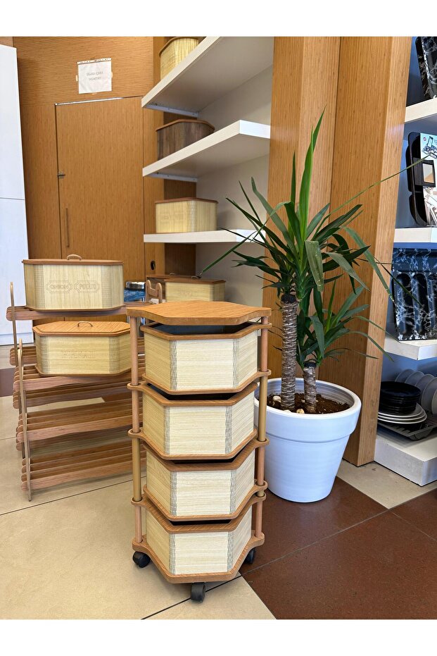 Ahşap 4 Katlı Sebzelik - 1