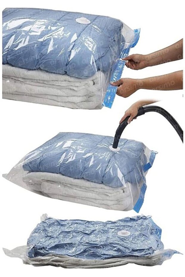 2 Adet (73x100)cm Seç&Al Vakumlu Hurç-Vakumlu Poset-Yorgan Hurcu Seti - 3