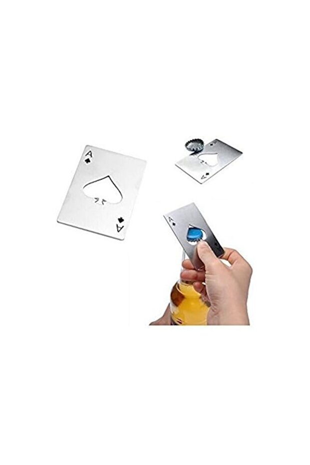 Set x2 Beer Opener SA&SO General Store® in the shape of a playing card, compatible with wallet, Bla - 3