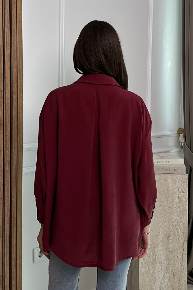 Cepli Oversize Gömlek - 4