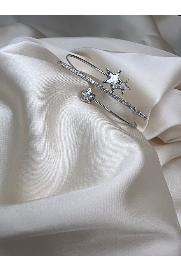 Çelik Silver Cassopeia Bilezik - 2