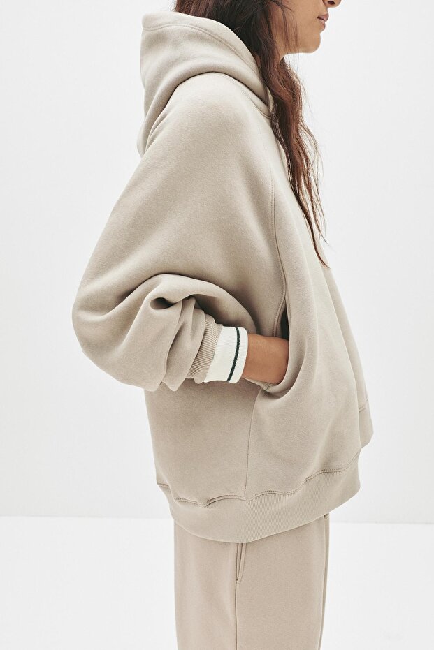 Oversize kapüşonlu sweatshirt - 4