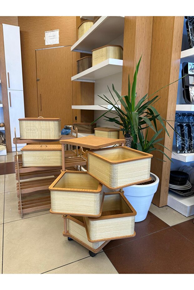 Ahşap 4 Katlı Sebzelik - 2