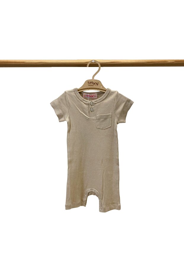 Tiffany Baby Organic Theme Short Rompy with Pockets 88026