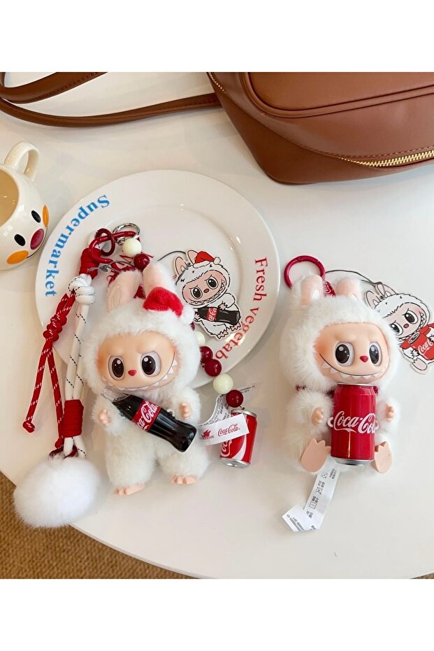 Skullpanda 1 Adet+Labubu X Coca-cola Figür Serisi 1 Adet Sürprize Paket+Kalp Charm Hediye - 8