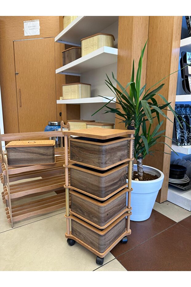 Ahşap 4 Katlı Sebzelik - 1