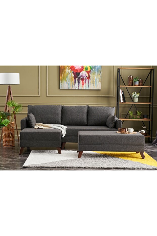 BELLA SOFT PUF, ANTRASİT - 2