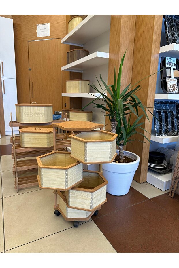 Ahşap 4 Katlı Sebzelik - 2