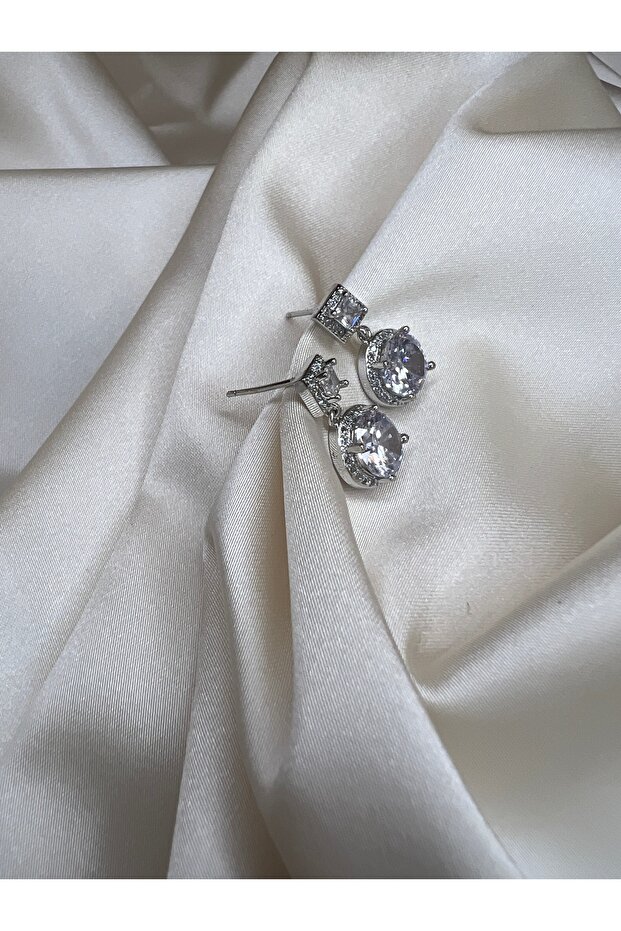 Çelik Silver Chic Küpe - 3