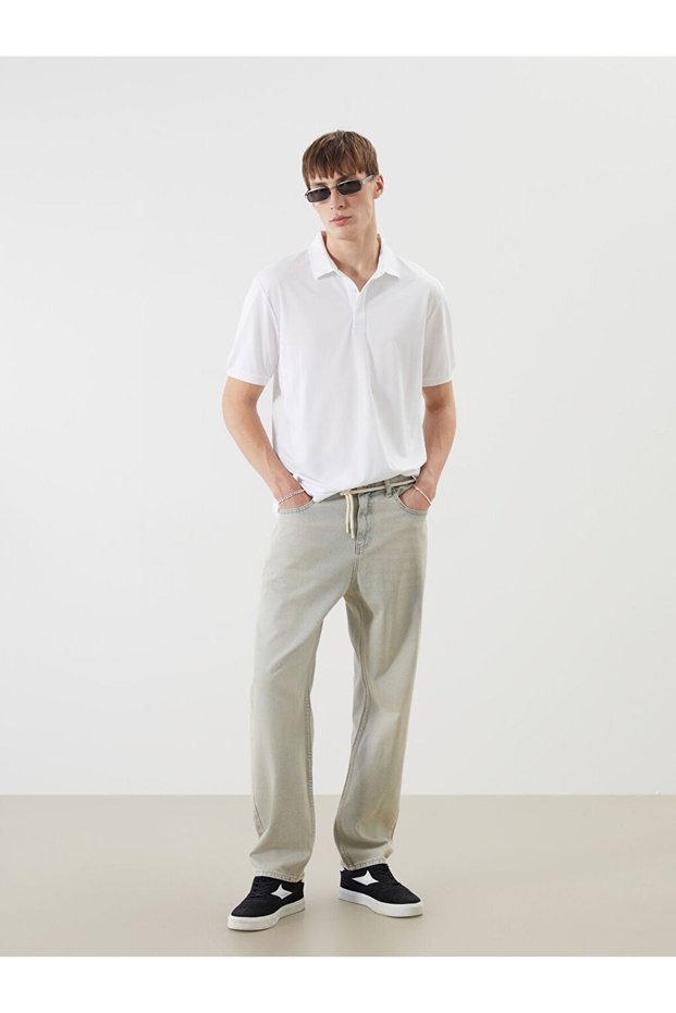 New Season Lcw Jeans Indigo Loose Fit Men's Jean Trousers
