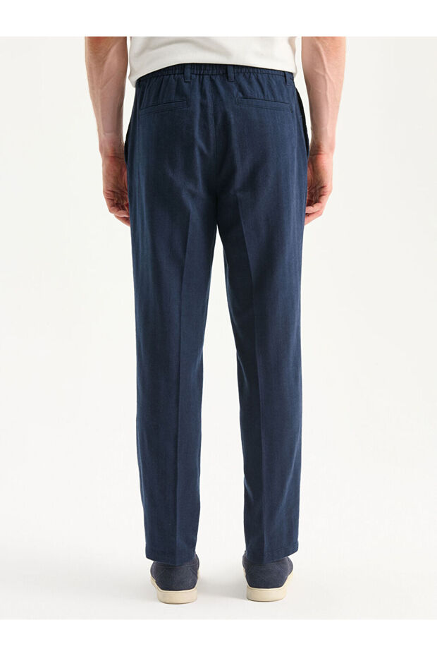 Create Your Style from Uzg Store |   Standard Fit Linen Blend Men's Trousers - 4