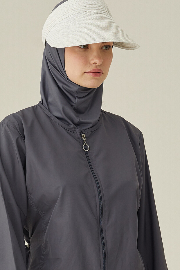 Antrasit Modern Tesettür Mayo - 2