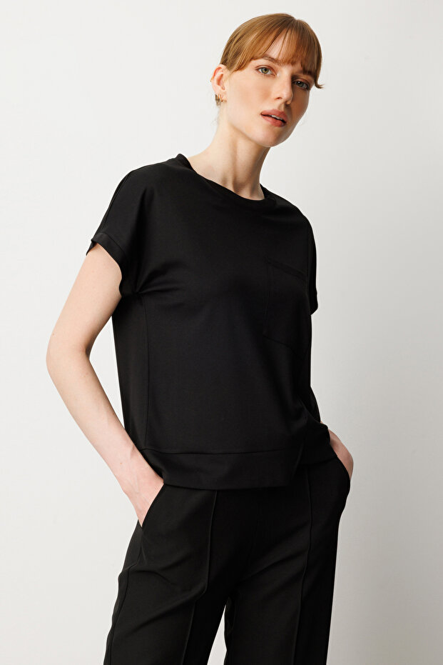 Front V-Neck Blouse - 2