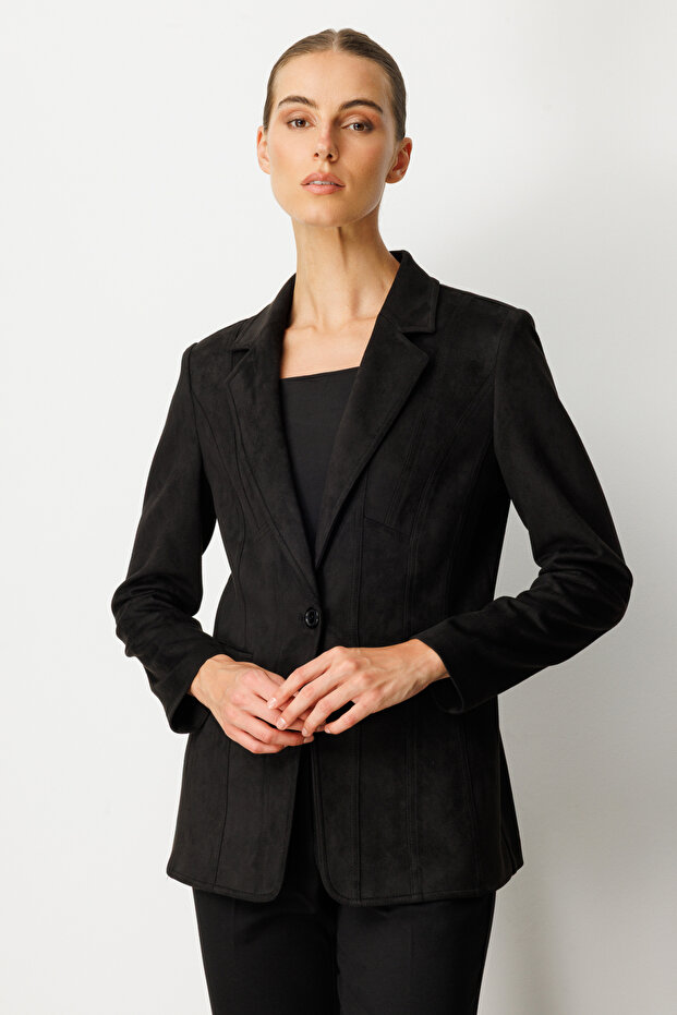 Torba Cepli Süet Ceket - 2