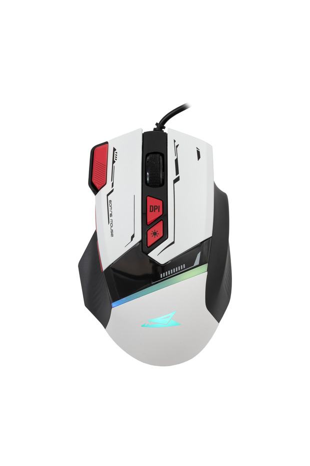 Mouse Baracuda Manta Alb