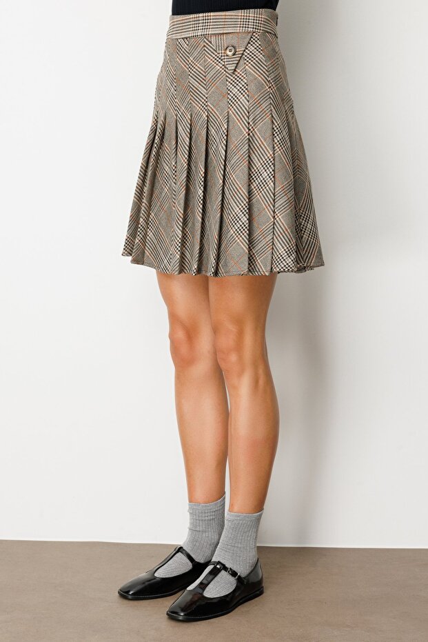 Ekoseli Mini Etek - 4