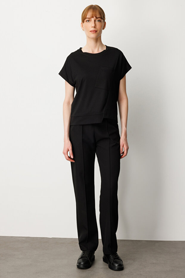 Front V-Neck Blouse - 3