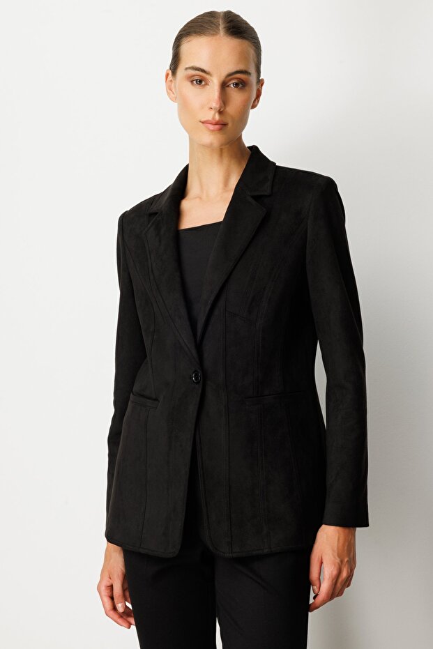 Torba Cepli Süet Ceket - 1