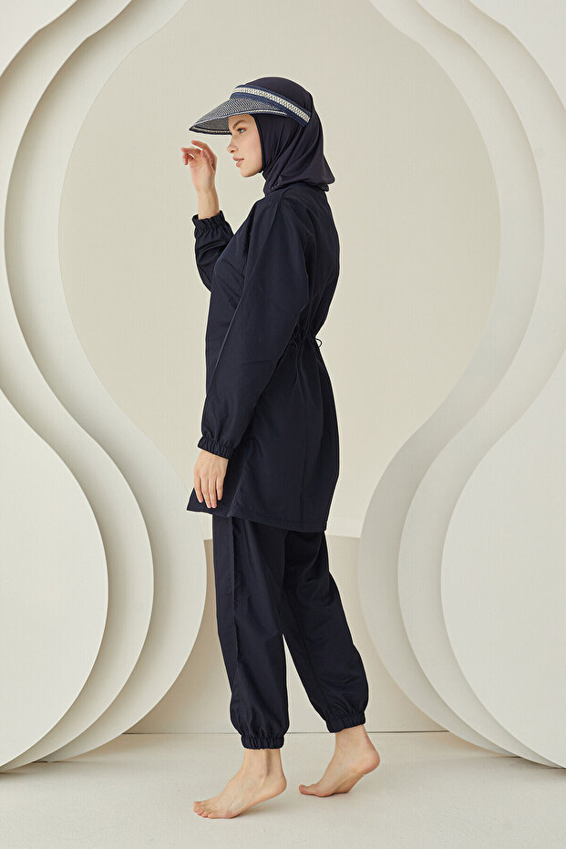 Lacivert Modern Tesettür Mayo - 2