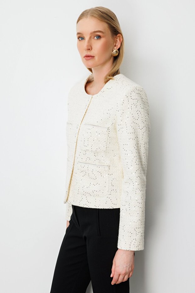 Pullu Şanel Ceket - 2