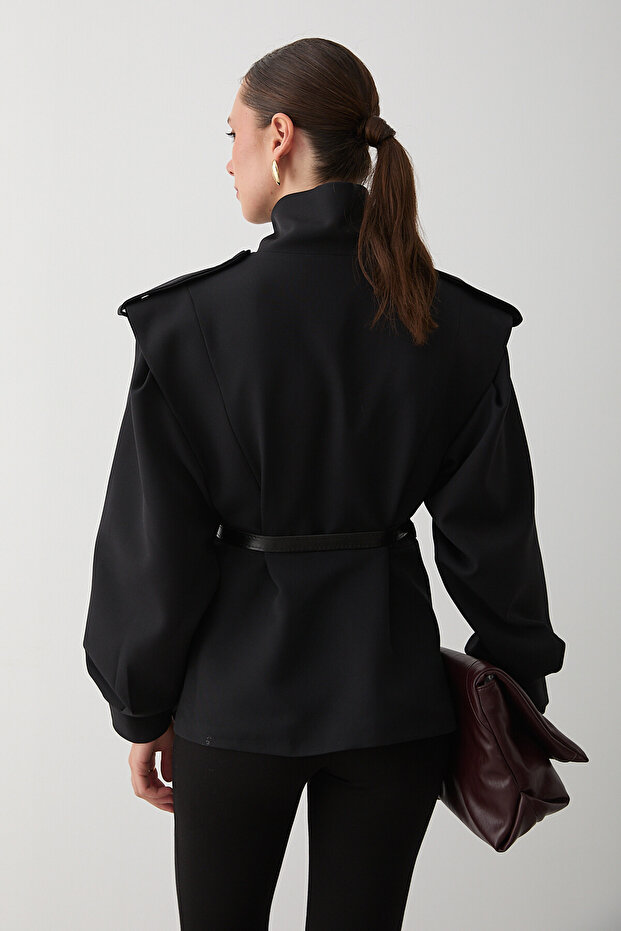 Czarna kurtka Valeria Kemerli - 1000 - 3