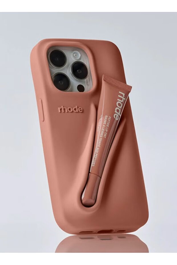 Cat-Cot iPhone 15 Pro Compatible Rhode Summer Lip Case with Lipstick Compartment