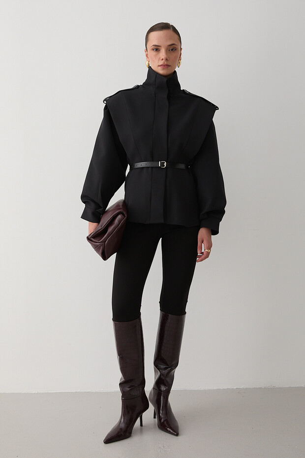 Czarna kurtka Valeria Kemerli - 1000 - 1