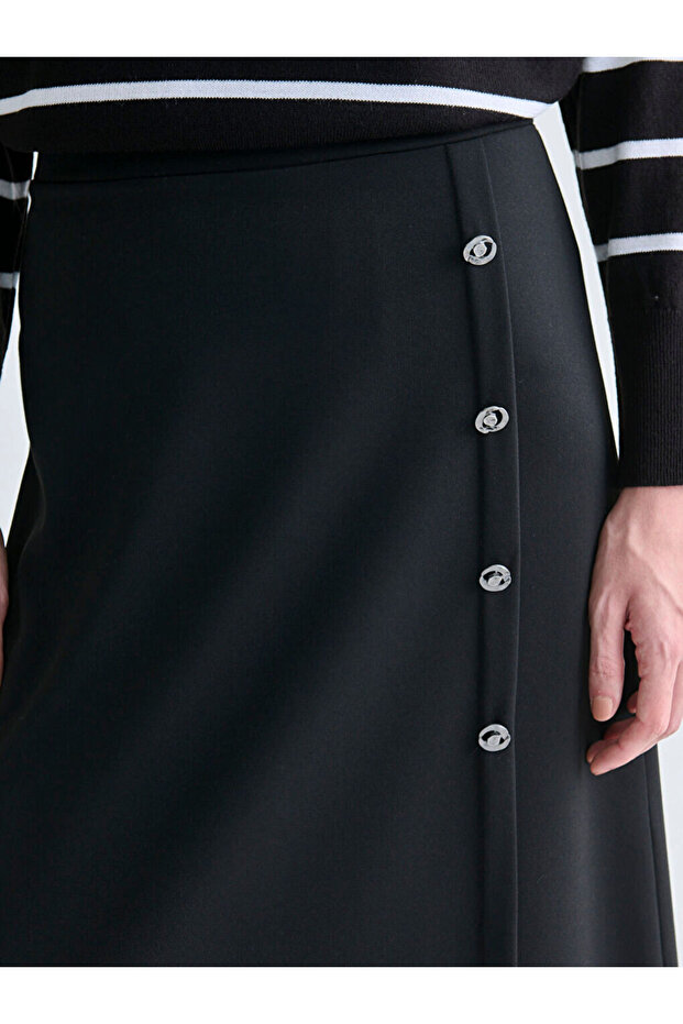 Sparkling Selections from Shining Store |   A-Line Skirt with Elastic Waist - 3