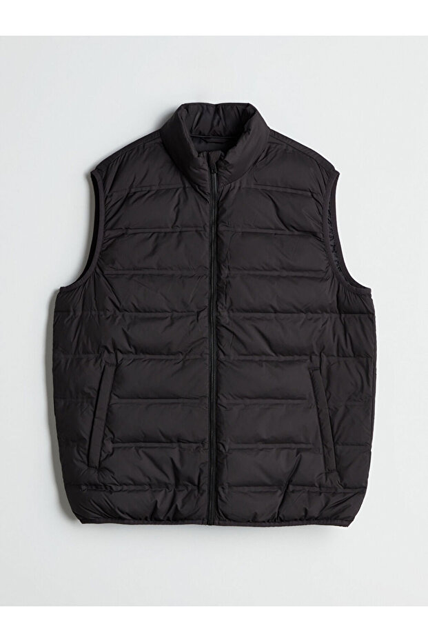 Standard Mold Stand Collar Men's Puffer Vest