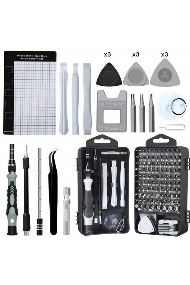 Screwdriver kit, DBG, 115 items, Black/Silver - 1