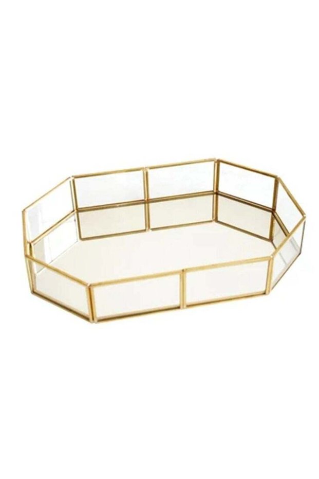 Nordic Luxury Metal Cosmetics Storage Tray