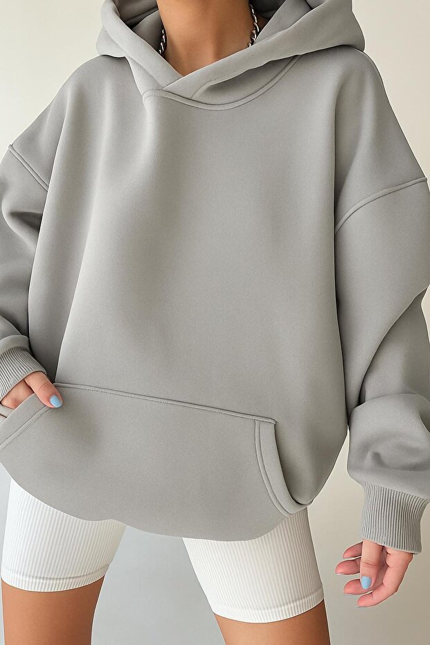 3-Thread Jersey Unisex Hooded Sweatshirt