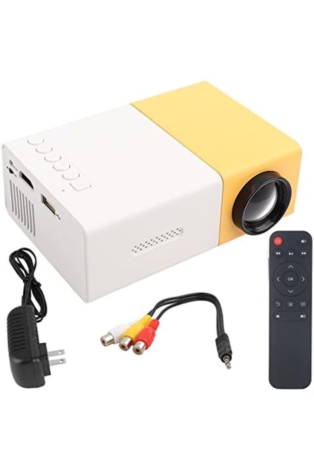 Mini Projector,1080P HD Portable Mini Private Home Theater Projector,Outdoor&Indoor LED Movie Projec