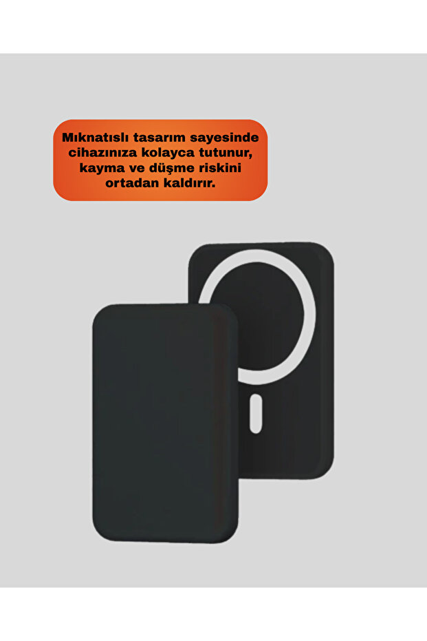 Mıknatıslı MagSafe Uyumlu Araç Tutucu Kablosuz Şarj Destekli - 3