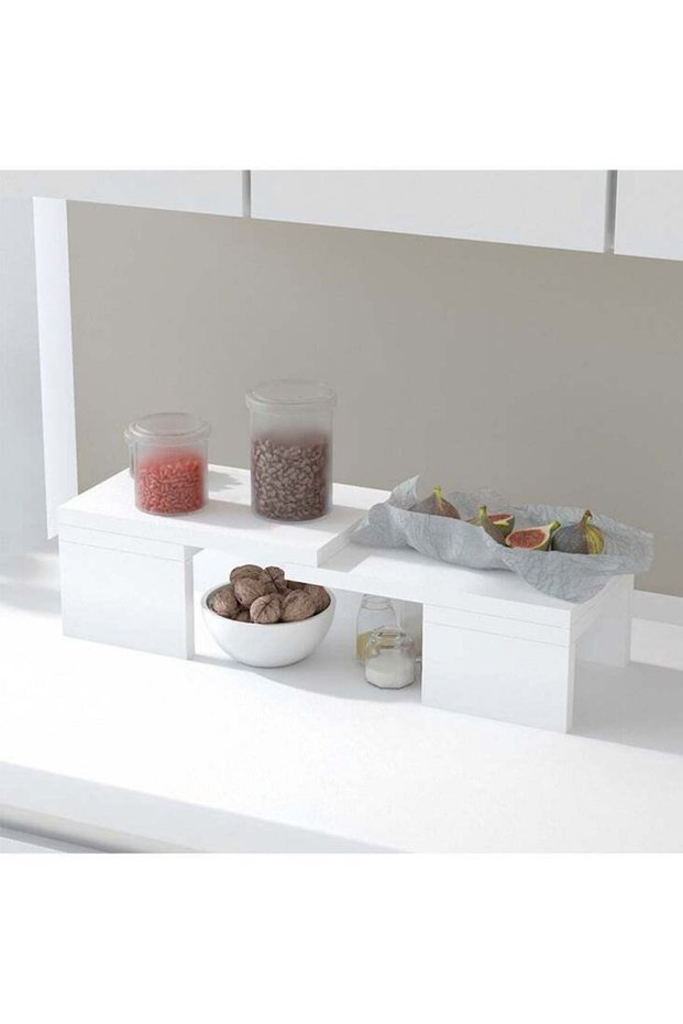 Mahmayi Wooden Storage Rack Kitchen Shelf Organiser, Spice Racks, Cupboard shelf for Home and Kitch