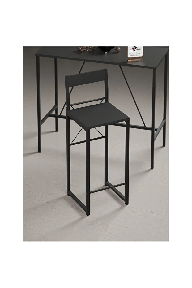 GOOD SİYAH BAR SANDALYESİ-BAR TABURESİ 1650 - 1