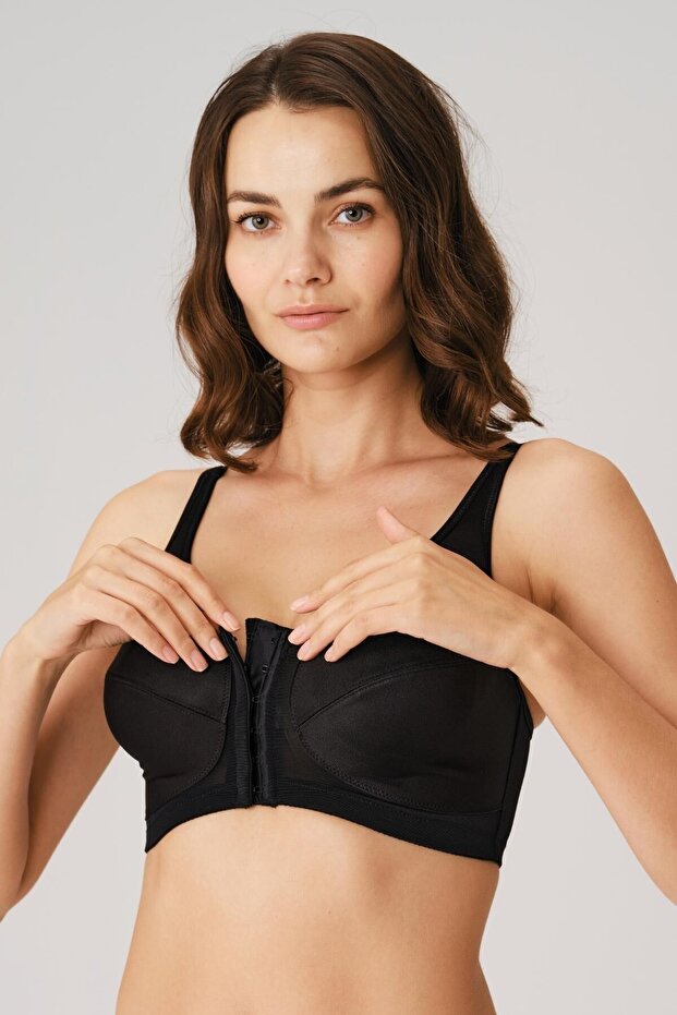 Women's Shaping / Sculpting minimizer non-wired non-support non-padded front opening back support medical bra - 1