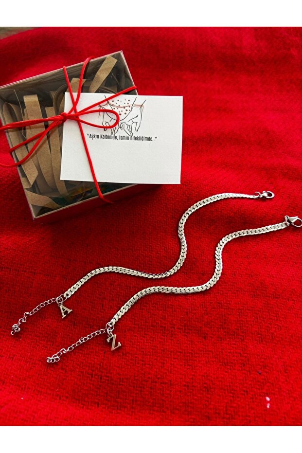 Italian Bracelet Set with Letters Steel Special for Lovers Stylish Elegant