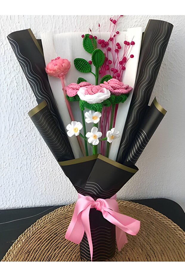 Örgü Çiçek Buketi - 1