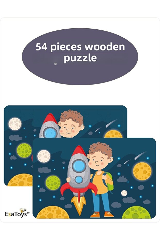 Wooden 54 Piece Children's Puzzle