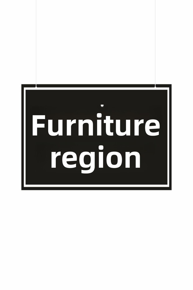 Furniture Section Written Store Direction Board
