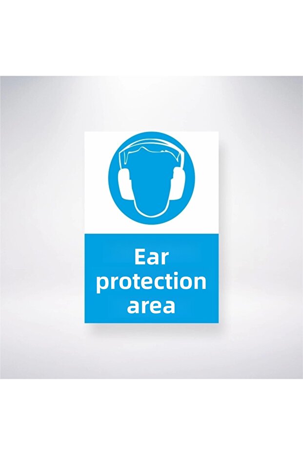 Ear Protection Area Sticker 20X28 cm