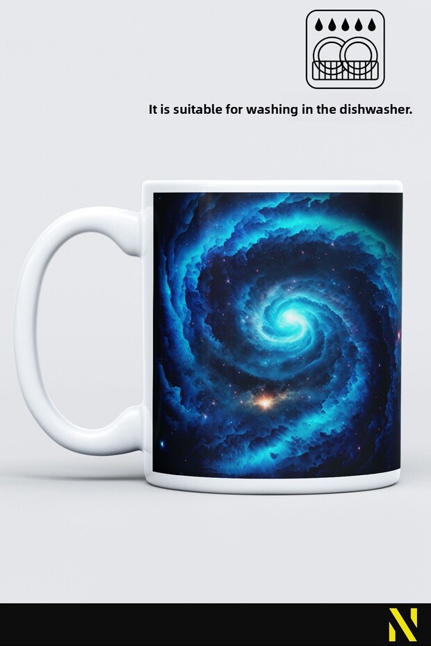 Galaxy Patterned Colorful Mug – 330 ml Mug |   Stylish and Durable Design - 2