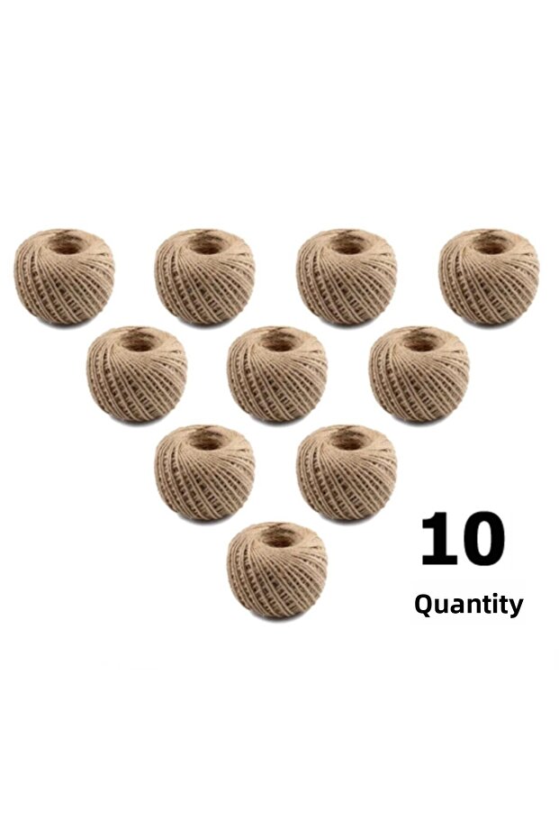 Jute Thread 10 Pieces Rope Thread Straw Thread Burlap Thread Whip Thread - 1