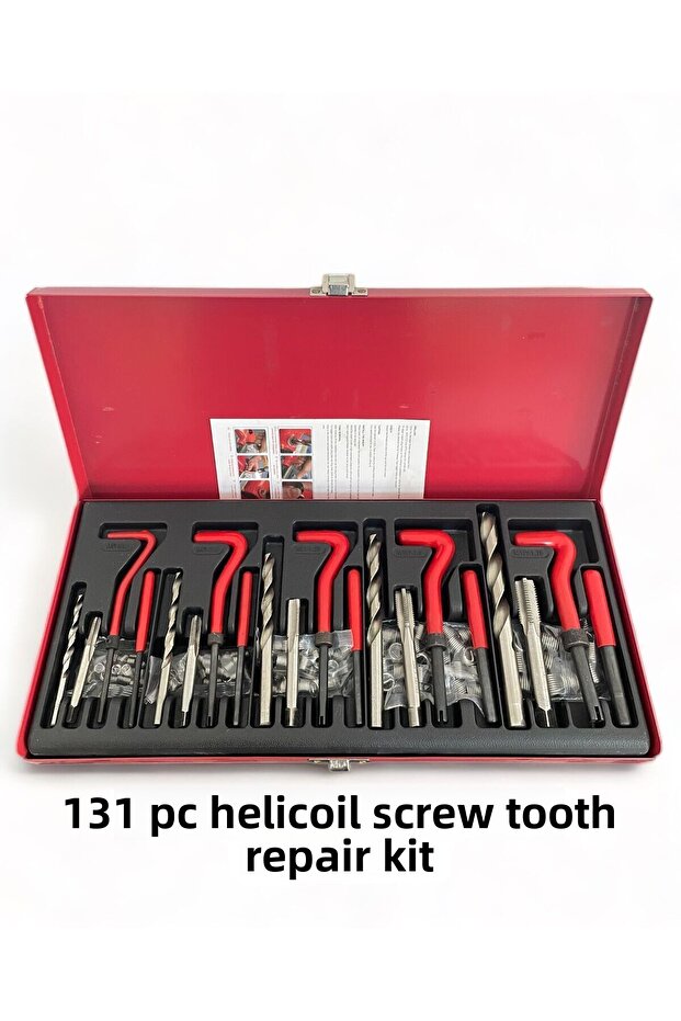 131 Pc Helicoil Screw Thread Repair Set