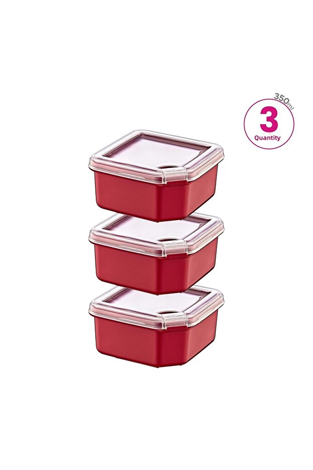 Q-Box Storage Container Set of 3 (3 X 350 ml) - 4