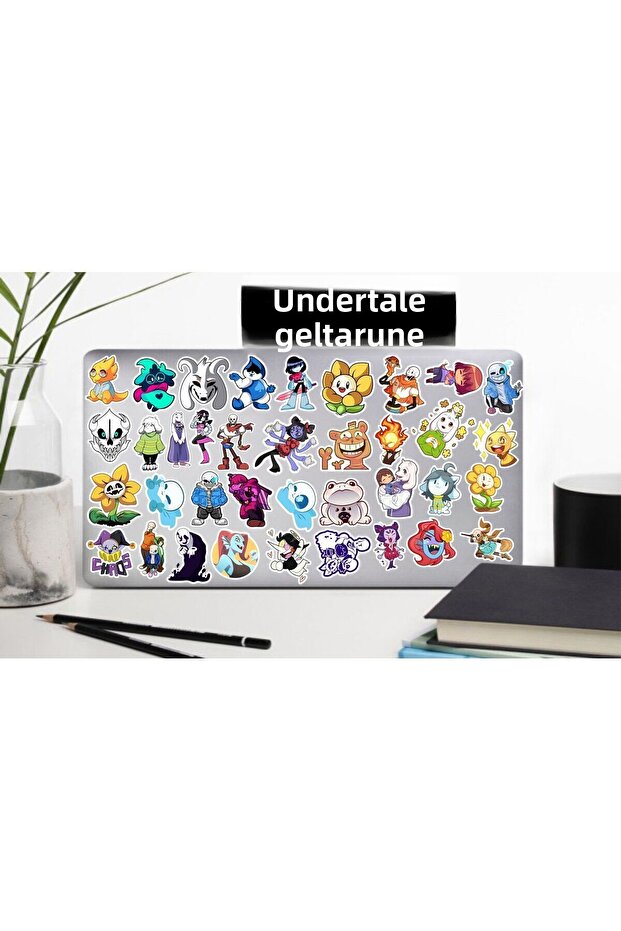 ملصق Undertale للهاتف والكمبيوتر المحمول والكمبيوتر اللوحي والكمبيوتر المحمول وقارورة الزجاجة