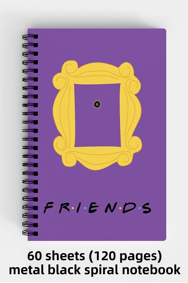 Friends Designed A5 Spiral Hard Cover Notebook 120 Sheets