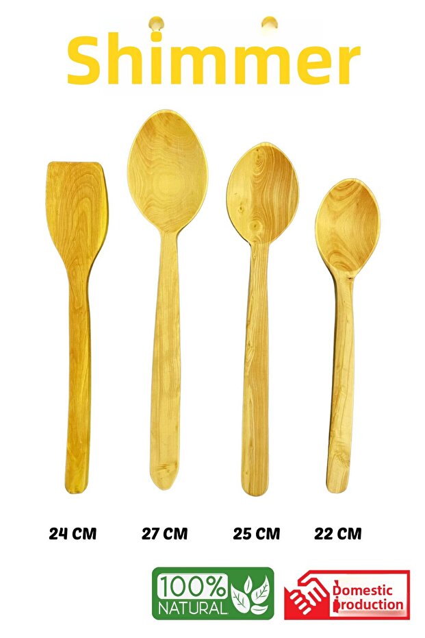 4 Piece Boxwood Spoon Set-Wooden Spoon-Wooden Spatula Tree Spoon