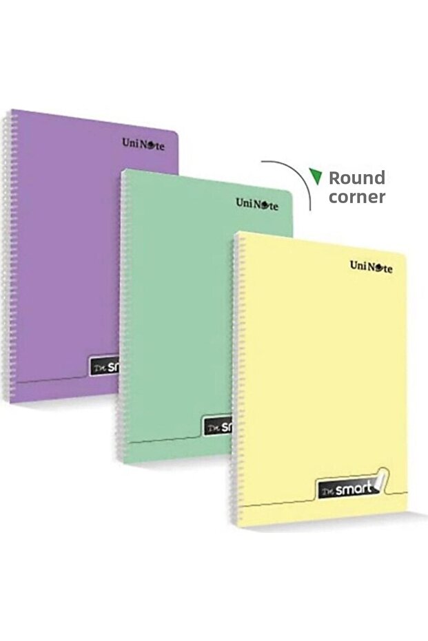 I'm Smart Spiral Notebook 40 Yp 4 قطع مخطط + مربعات